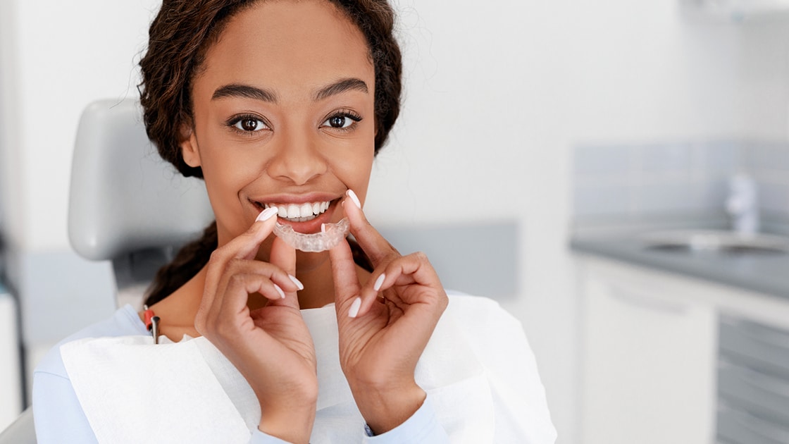 Smiling Patient with Nightguard